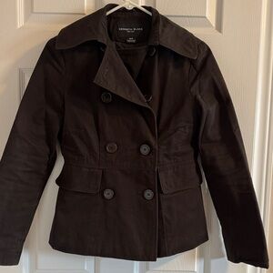 Kenneth Cole Brown Women's Double-Breasted Jacket